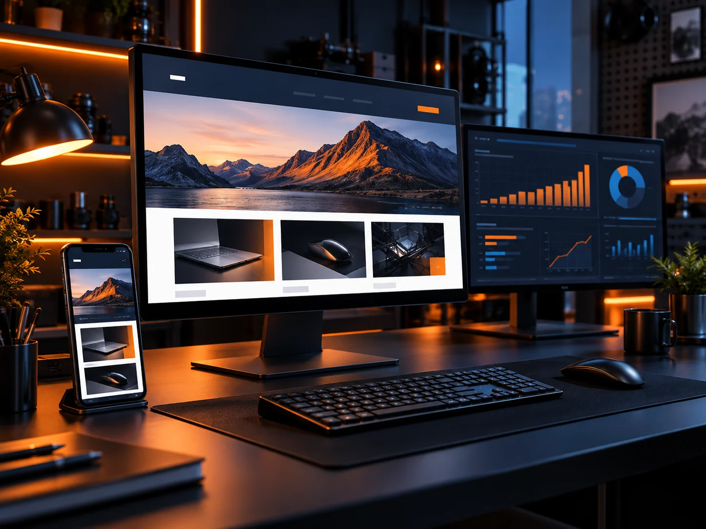 Masaüstü ve mobil web tasarımı ile reklam analiz ekranları